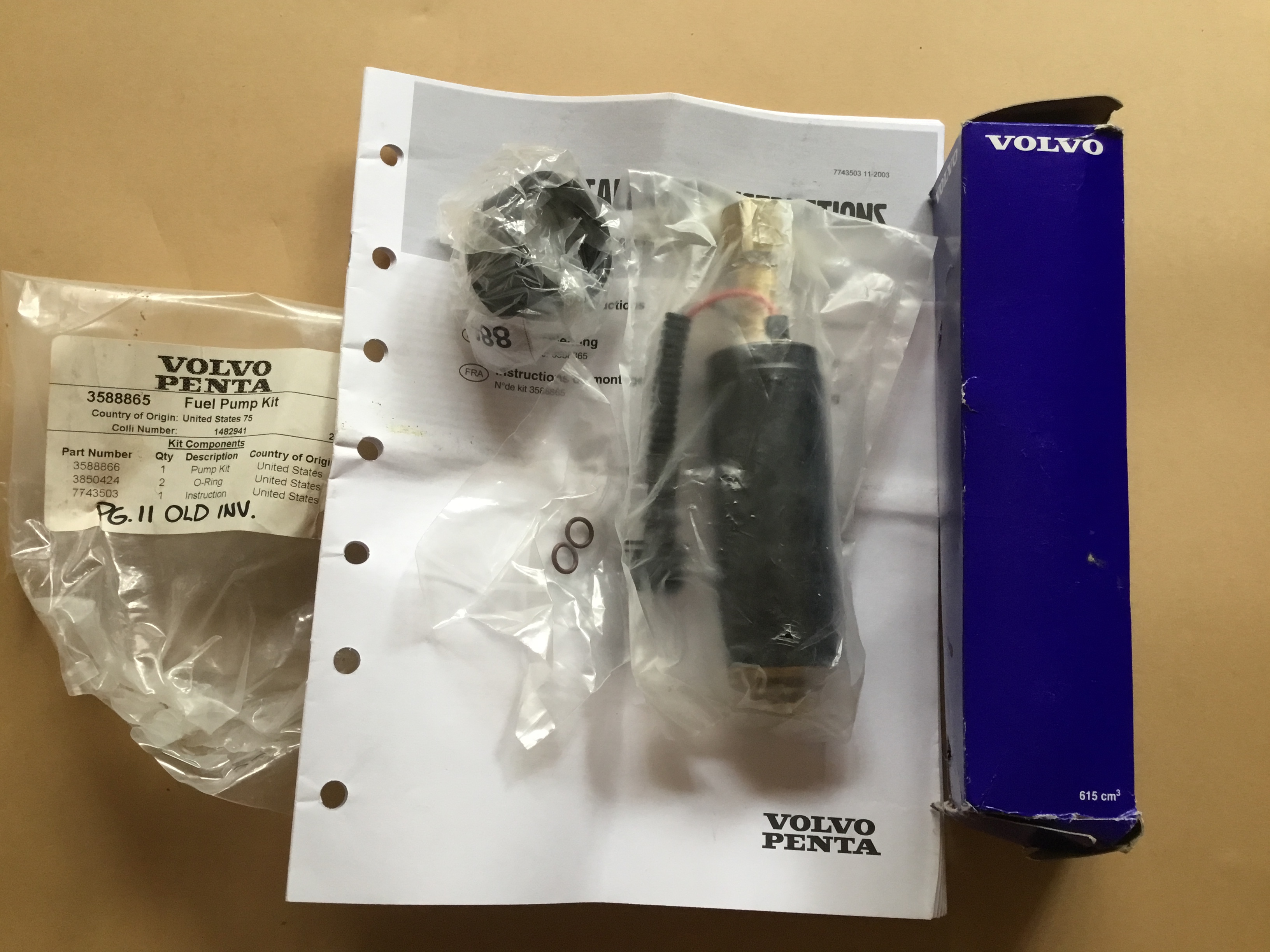 Бензонасос високого тиску Volvo Penta 3588865