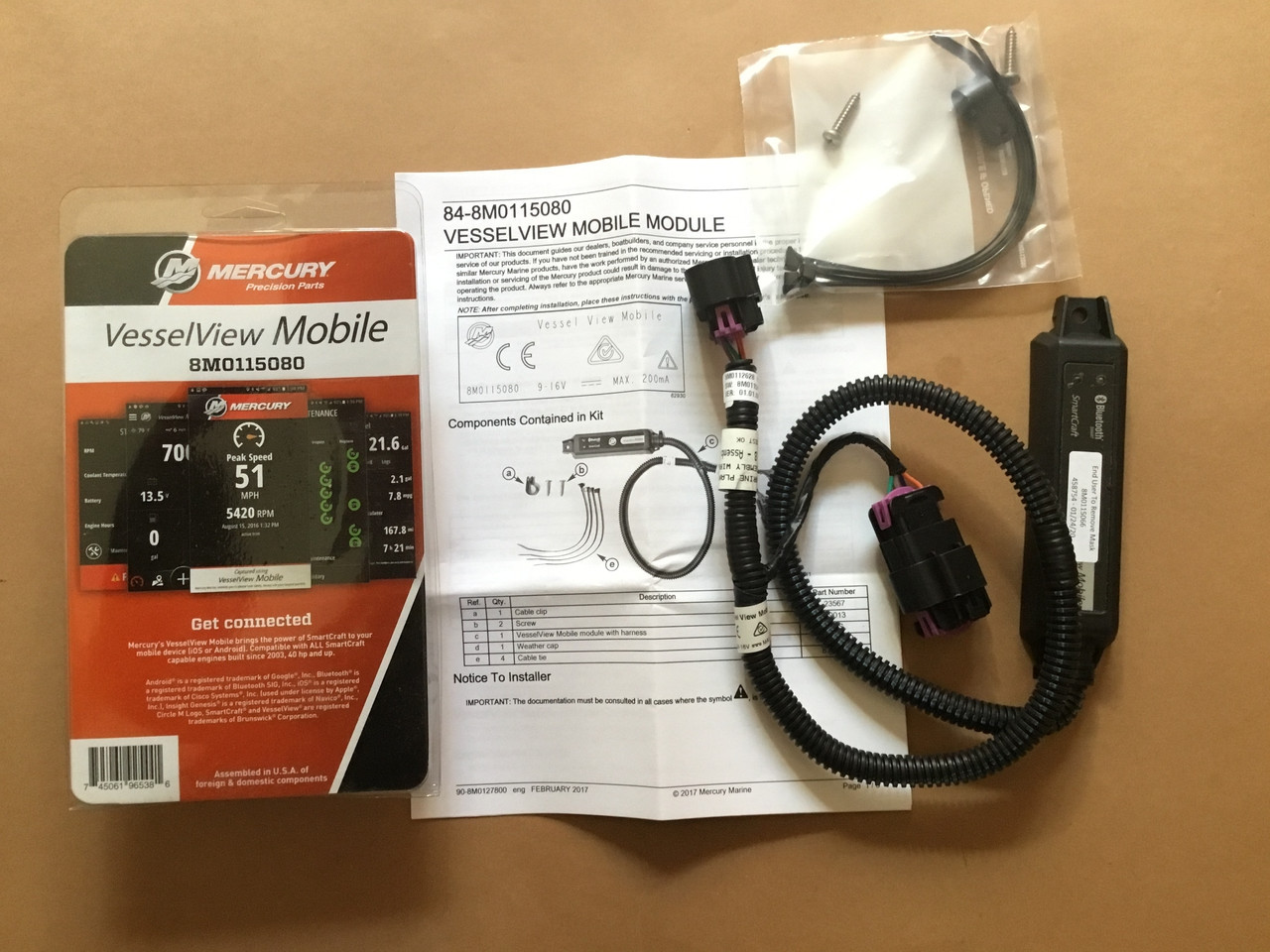 Блютуз модуль SmartCraft Mercury Mercruiser 8M0115080